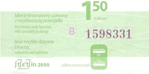 Bilet Szczecin 1,50