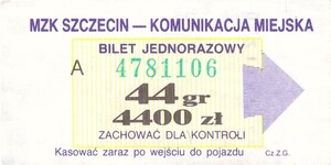 Bilet Szczecin 44/4400