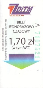 Bilet Szczecin 1,70