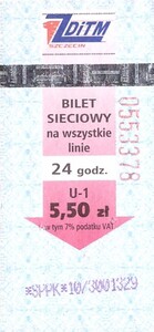 Bilet Szczecin 5,50