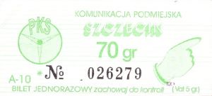 Bilet Szczecin 70