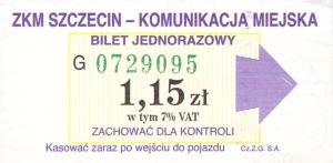 Bilet Szczecin 1,15