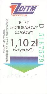 Bilet Szczecin 1,10