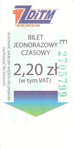 Bilet Szczecin 2,20