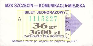Bilet Szczecin 36/3600