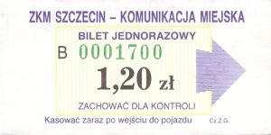 Bilet Szczecin 1,20