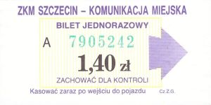 Bilet Szczecin 1,40