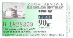Bilet Tarnów 90