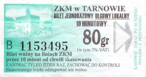 Bilet Tarnów 80