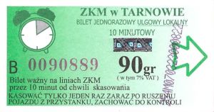 Bilet Tarnów 90
