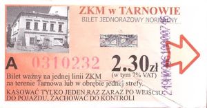 Bilet Tarnów 2,30