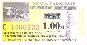 Bilet Tarnów 1,00
