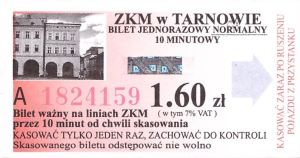 Bilet Tarnów 1,60