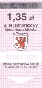 Bilet Tczew 1,35