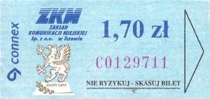 Bilet Tczew 1,70