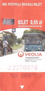 Bilet Tczew 0,95