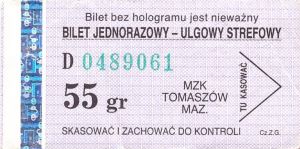 Bilet Tomaszów Mazowiecki 55