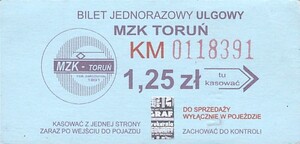 Bilet Toruń 1,25