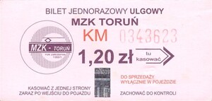 Bilet Toruń 1,20