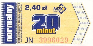 Bilet Tychy 2,40