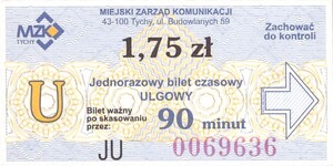 Bilet Tychy 1,75