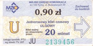 Bilet Tychy 0,90