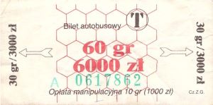 Bilet Tychy 60/6000 manipulacja