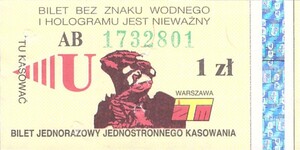Bilet Warszawa 1