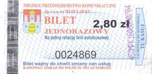 Bilet Włocławek 2,80