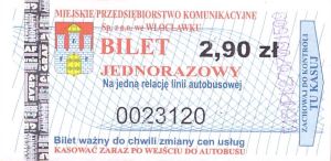 Bilet Włocławek 2,90