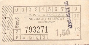 Bilet Wrocław 1,50