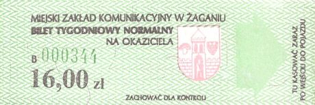 Bilet Żagań 16