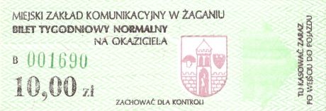 Bilet Żagań 10