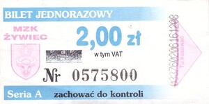 Bilet Żywiec 2,00