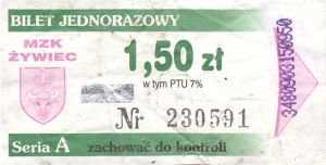 Bilet Żywiec 1,50