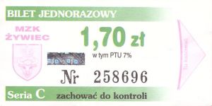 Bilet Żywiec 1,70