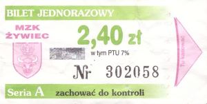 Bilet Żywiec 2,40