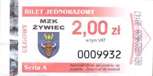 Bilet Żywiec 2,00