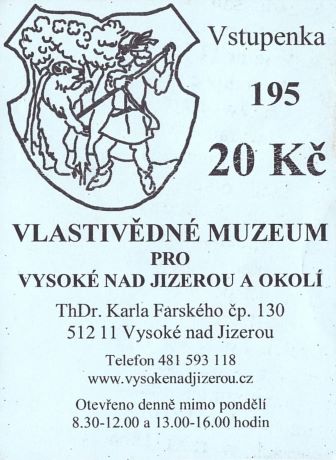 Bilet muzeum Wysokie nad Izerą