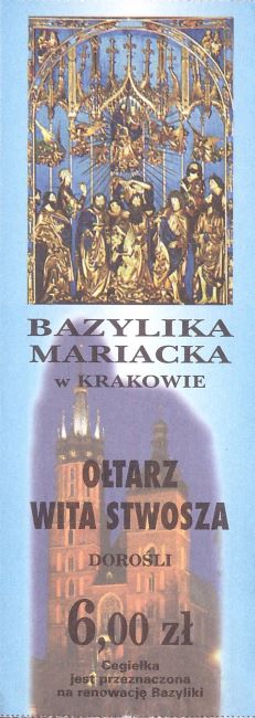Bilet ołtarz wita stwosza