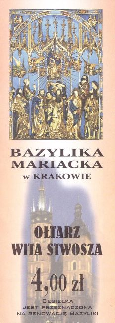 Bilet ołtarz wita stwosza