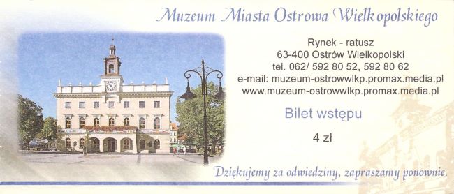 Bilet muzeum Ostrów Wielkopolski