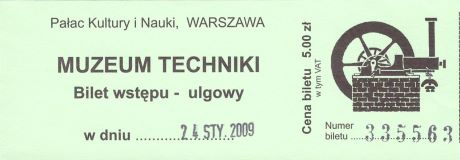 Bilet muzeum Warszawa