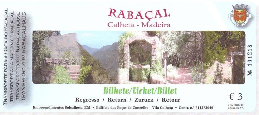 Bilet Calheta