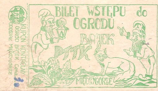 Wejście do Ogrodu Bajek w Międzygórzu