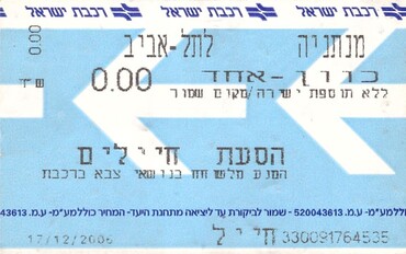 Bilet Israel Railways