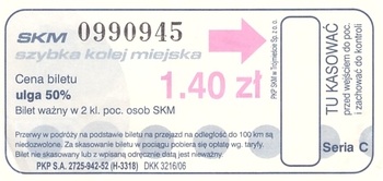 Bilet SKM 1,40