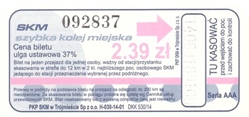 Bilet SKM 2,39