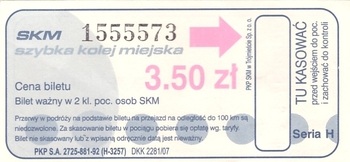 Bilet SKM 3,50