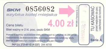 Bilet SKM 4,00